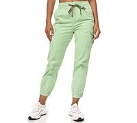 Tazzio Pantalon Cargo pour Femme Coupe Droite F600, Vert, S