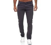 Tazzio Pantalon chino slim fit pantalon chino pour homme stretch 19530, anthracite, 36W x 36L
