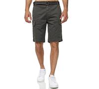 Tazzio Short cargo pour homme avec ceinture amovible A200, anthracite, 33W