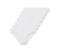 Tazzio Lot de 7 slips pour femme en coton F900, Blanc., M