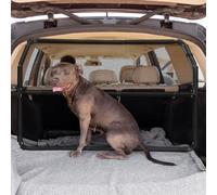 TAZZOR Grille de Séparation Universelle pour Chien - Filet Transparent Pliable 142 cm - Siège Arrière & Coffre de Voiture - Grands SUV, Camions, Berlines