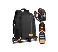 TARION TB-02 Sac a Dos Photo Ordinateur Sac Appareil Photo Compact pour Appareil Photo avec Laptop 15 Résistant aux Intempéries avec Housse de Pluie et Support Trépied
