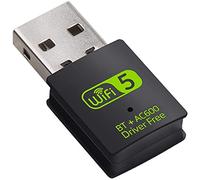 TB® Adaptateur USB WiFi Bluetooth 2 en 1, 600 Mbit/s double bande 2,4/5 Ghz récepteur externe réseau sans fil pour Windows 7/8/8.1/10 et 11