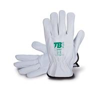TB Gant de protection de travail TB Plus 160IBSZ,Gant de sécurité pour les travaux avec risques mécaniques et thermiques. Fabriqué en cuir fleur de bovin, couleur grise,paquet 10 paires,Taille 11