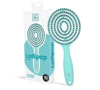 Tb Tools For Beauty - Brosse à Cheveux Démêlante Antistatique Ergonomique Lollipop Couleur Turquoise Massage Cuir Chevelu Brins Vegan Douce et Confortable Pour Cheveux Mouillés et Secs