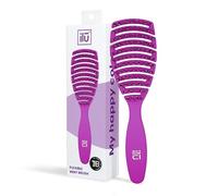 Tb Tools For Beauty - Brosse Démêlante Violet Haute Qualité Pour Cheveux Longs et Courts Poils Synthétiques Design Ergonomique Anti-frizz Facile à Utiliser Léger Massage Cuir Chevelu