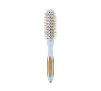 TB TOOLS FOR BEAUTY T4B ILU BambooM Brosse à cheveux ronde en bambou pour poney cheveux courts avec pointes amovibles Revêtement céramique et poils en nylon Couleur pastel 25 mm x 1 pièce