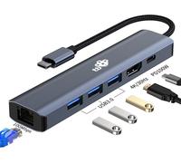 TB Touch USB C 6in1 - HDMI, USBx3, PD, RJ-45