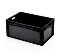 tba Eurobox Récipient empilable Noir 60 x 40 x 27 cm Boîte de rangement