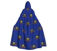 TBABMDPDM Cape à capuche pour homme et femme avec imprimé drapeau de l'État de Pennsylvanie, costume médiéval de sorcière