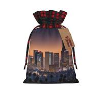 TBABMDPDM Sac cadeau en lin avec cordon de serrage Motif horizon de Los Angeles