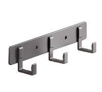 TBADEWOQI Coat Hooks Wall Mounted,Wall-Mounted Crochet Rack - Versatile Nizer For Entryway, Kitchen, Bathroom Perfect For Hanging Coats, Towels, Bags(Gray,3 Hooks 20cm)