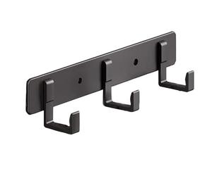 TBADEWOQI Coat Hooks Wall Mounted,Wall-Mounted Crochet Rack - Versatile Nizer For Entryway, Kitchen, Bathroom Perfect For Hanging Coats, Towels, Bags(Black,3 Hooks 20cm)