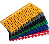 TBADEWOQI Grille De Drainage Tranchée,Couvercles Drain D'extérieur,Carrelage Sol À Verrouillage Drainable, Carreaux Modulaires 40x80x5cm Multicolore Paquet 4(Yellow)