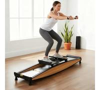 TBANVOO Machine & Simulateur de Ski pour la Maison, Résistance Réglable 0-100kg pour l'Entraînement à la Force et à l'Équilibre, Inclut des Bâtons de Ski, Charge Maximale 150kg