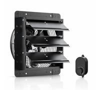 TBANVOO Ventilateur d'Extraction à Persiennes Mural, Ventilateur Extracteur à Vitesse Variable et Système de Ventilation avec Capacité de 1050-5650 m³/h 20in