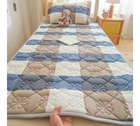 TBATM Surmatelas pour Lit Simple avec 4 Sangles d'angle Élastiques, Ultra Doux Et Respirant, Facile À Entretenir. Surmatelas Confortable pour Lit Double,Marron,100x190cm