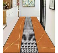 TBATM Tapis De Passage 60X210cm Couloir Chemin De Couloir Lavable Vintage Gris Tapis Mince Antidérapant pour Cuisine Salle De Bain Chambre Entranway,A,50x300cm/20x118 in
