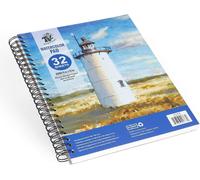 Tbc Papier Aquarelle A4 Bloc De 32 Feuilles (22,9 X 30,5 Cm) Sans Acide Pressé À Froid Papier Pour Aquarelle Peinture Crayon Encre Et Acrylique