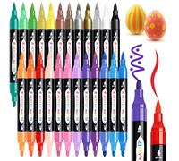 TBC The Best Crafts 24 marqueurs de peinture acrylique à double pointe