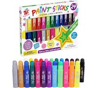 TBC The Best Crafts Crayons de couleur épais pour enfants, lavables et non toxiques, 24 couleurs, craie de cire pour tout-petits