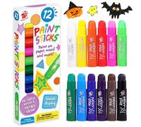 TBC The Best Crafts Gouache Solide en Stick, 12 Couleurs Crayon de Couleurs Non Toxiques Sûr Lavable pour Bébés Enfants