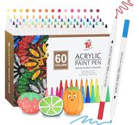 TBC The Best Crafts Stylo de peinture acrylique (60 couleurs)