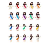 TBCDS 20 pièces miniatures de Jésus, Jouet Classique du Christ pour Enfants, Fêtes Religieuses, Bricolage, Décoration, Cadeaux Baptême