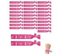 TBCDS Bracelets Sensibilisation Cancer du Sein Lot de 30 Rose | Ajustable et Léger | Symbolise l’Esprit de Corps et Apporte un Soutien Moral aux Patientes lors de Collectes Solidaires