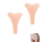 TBCDS Lot de 2 Correcteur Camel Toe Adhésif Silicone, Patchs Intimes Invisibles & Étanches, Antidérapants Réutilisables Sans Trace pour Plage, Maillots, Yoga & Sièges Publics