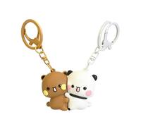 TBCDS Lot de 2 Porte-Clef Couple, Porte-Clés Magnétiques à Aimants Forte Traction, Attache Sécurisée Pour Sac à Dos & Clés Voiture, Connexion Symbolique Résistante, Cadeau Couple