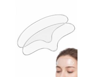 TBCDS Patches Visage Anti-Rides Foret Silicone, Lot de 2 Réutilisables & Respirants, Adhésifs Transparents Doux Lissant Rides Dynamiques durant le Sommeil pour un Rendu Naturel