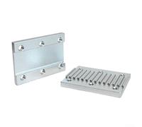 TBCK Series Pince de plaque dentaire pour courroies de distribution de 5 m, plaque de connexion fixe en alliage d'aluminium avec galvanisé pour une résistance à la rouille et une durabilité (5 m 25 mm