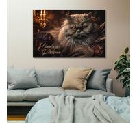TBDUEPS Elegant Himalayan Persian Toile Décorative, Déco Murale Salon | Utilisez tableau mural pour dans un mur galerie; une solution décorative simple dans les petits comme les grands espaces