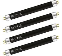 TBE LIGHTING Lot de 4 tubes de vérification de billets de banque T5 4 W 150 mm - Ampoules CFL - Crée une lumière UV noire pour aider à la détection de faux billets et passeports - Raccords de base G5