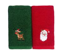 TBEONE Lot de 2 essuie-Mains de Noël en Coton, Super Doux et absorbants de qualité supérieure pour la Maison, la Cuisine, Le Bar