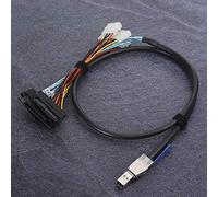 Tbest 02 Câble de Disque Dur Externe CableSFF-8644 à SFF-8482Cable pour Serveur SwitchCuter Aries, G0502 Câble de Disque Dur Externe SFF-8644 à SFF-8482 Server Cuter Arie Meter (1