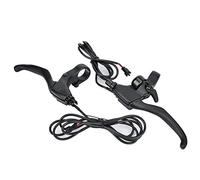 Tbest 1 paire vélo électrique alliage d'aluminium défaillance des freins leviers guidon accessoires de guidon noir