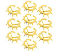 Tbest 10 Pcs de Mollet de Mollet Anneaux de Nez en Plastique Anneau à Pointes Empêchant Les Fournitures de Manipulation des Sujets d'alimentation