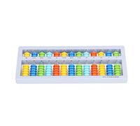 Tbest 13 Niveaux 7 Perles Petit Boulier Portable pour Enfants - Conception de Soucoupe Volante Outil de Mathématiques Arithmétique Mentale, Matériau ABS Sûr avec Boîte de Rangement, Apprentissage