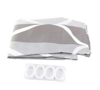 Tbest 1pc Rideau de Douche avec Crochets Rideau de Salle de Bain imprimé Géométrique Tissu Polyester à Motif de Goutte 72x72 Pouces Poids d'œillets Antirouille (240 cm * 200 cm)