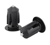 Tbest 2 Pièces Bouchons d'extrémité de Barre Guidon de Vélo pour VTT de Route 15.9-21.4mm Verrouillage or CNC en Alliage d'aluminium (BLACK)