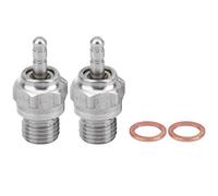 Tbest 2 Pièces Bougie de Préchauffage RC, N4 Pièces de Moteur à Étincelle Chaude Moyenne Bougie D'allumage de Tête de Feu Accessoires de Voiture RC Compatibles avec Le Modèle de