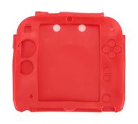 Tbest 2DS Silicone avec Protecteur d'écran - Coque Souple et Résistante aux Rayures pour Console de Jeu Portable, Poignée Antidérapante et clarté HD, Portable et Légère (rouge)