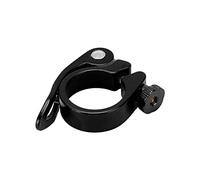 Tbest 31.8mm Pince de Tige de Vélo à Dégagement Rapide en Alliage d'aluminium Conception Creuse Ergonomique Légère pour Tige de Selle de Route de Montagne (BLACK)