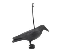 Tbest 3D Crow Target Tir à l'arc Statue de Corbeau debout PE pour l'exercice extérieur Décoration de jardin