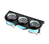 Tbest 3in1 Motage de Voiture Universal 12V Voltmètre Température de Température de Température Kit de Pression de Pression avec une sensibilité élevée Fonctionnement Facile pour les