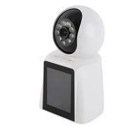 Tbest 3MP Video Baby Camera HD 1080p Intelligent Remote Monitoring 2 Way Talk Indoor Security with Screen for âgé Care ABS Material 3K Résolution