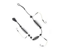 Tbest 3PCS Sercum Hooking Pêche Cage Ensemble pour la Pêche en Eau Salée en Eau Douce. Équipé d'un Support de Chargeur de Piège à Appâts (30g)