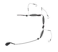 Tbest 3PCS Sercum Hooking Pêche Cage Ensemble pour la Pêche en Eau Salée en Eau Douce. Équipé d'un Support de Chargeur de Piège à Appâts (35g)